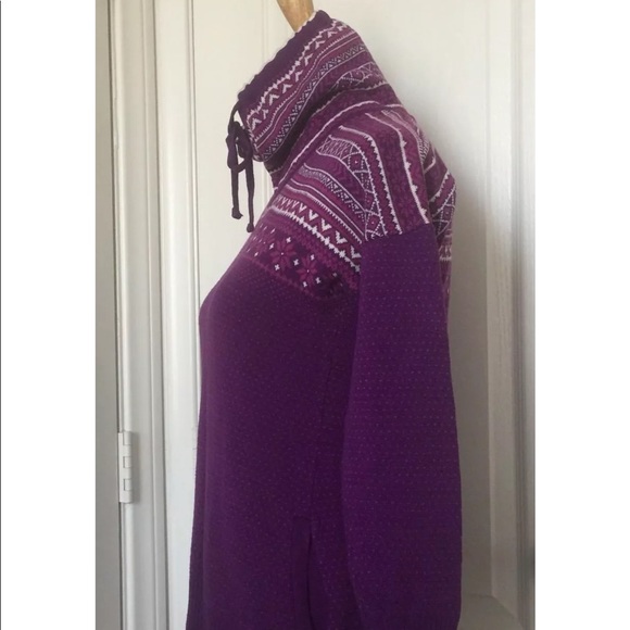 Avalanche Sweater Cowl Neck Purple Size Small - Picture 2 of 8